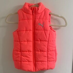 Puma Neon Pink Quilted Vest